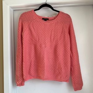 Forever 21 pink coral weave knit sweater size medium